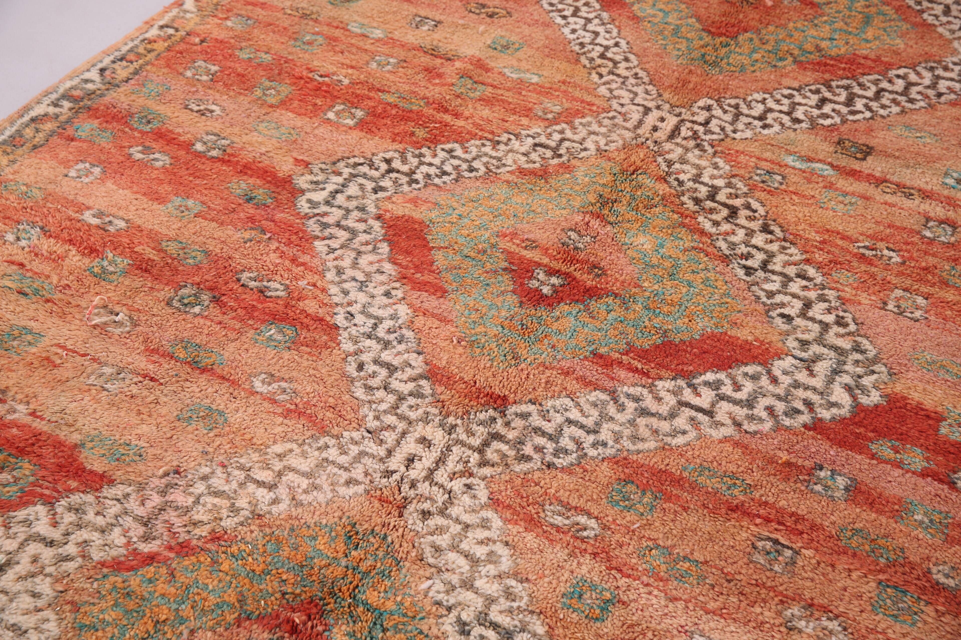 Vintage Moroccan Rug 186 x 300 cm - Berber Handmade rug - Old moroccan rug