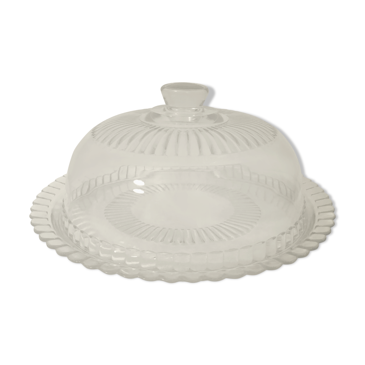 Cheese platter and glass bell