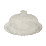 Cheese platter and glass bell