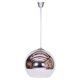 Mid-Century Chandelier in Chromed Steel and Opaline Glass, Germany, 1970s