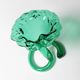 Vintage Green Glass Art Vase / Hand-blown Home Decor / Stilvetro / Rome