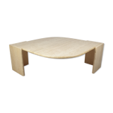Mid-Century Italian Travertine Coffee Table, 1980's