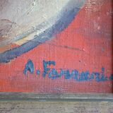 Antoine Ferrari (1910 1995) Still life Oil painting on canvas