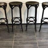 Série de 6 tabourets de bistrot