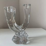 Vannes le Chatel crystal candle holder 1960