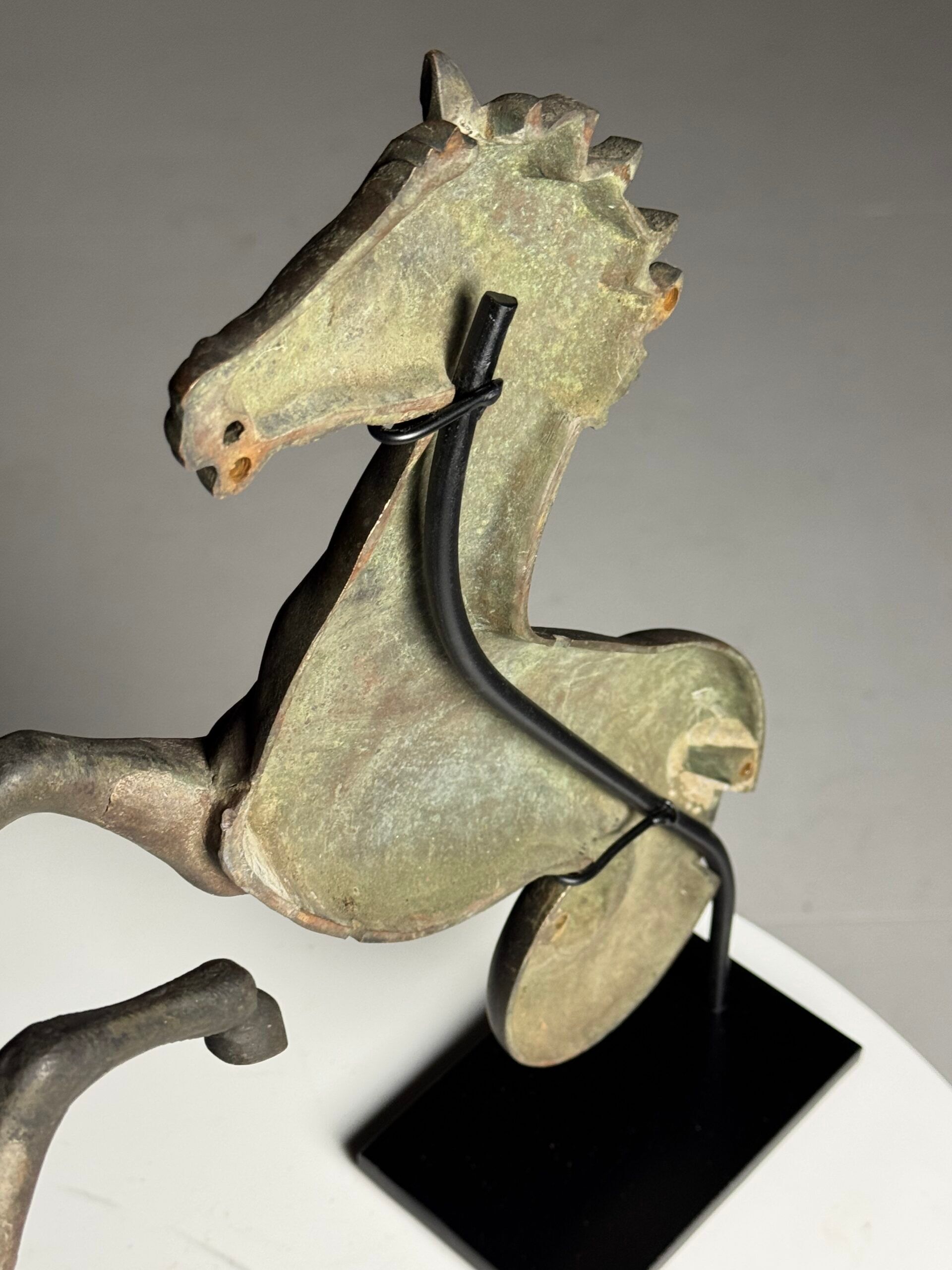 Hippocampes en bronze sur socle 1960