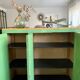 Meuble de métier en bois vintage