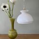 Vintage white opaline lampshade pendant light