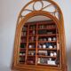 Miroir en bambou vintage