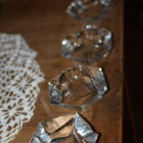Ensemble de cendriers cristal de pologne as de cartes