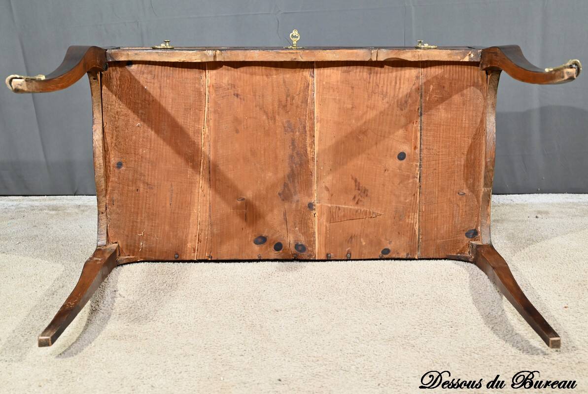 Mahogany and Rosewood Cylinder Desk, Louis XV period – 1st part XVI