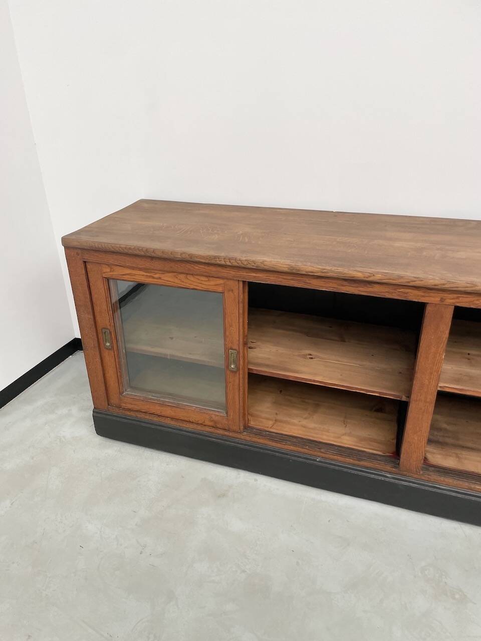 Enfilade de métier XXL chêne portes vitrées