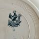 8 iron earthenware plates (St Amand Hamage HB & Cie Sarreguemines Digoin)