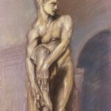 Paintings Lot 22 studies Edouard Pannetier (1884-1965) Architecture sculpture etc