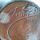 Ceramic pitcher signed vintage