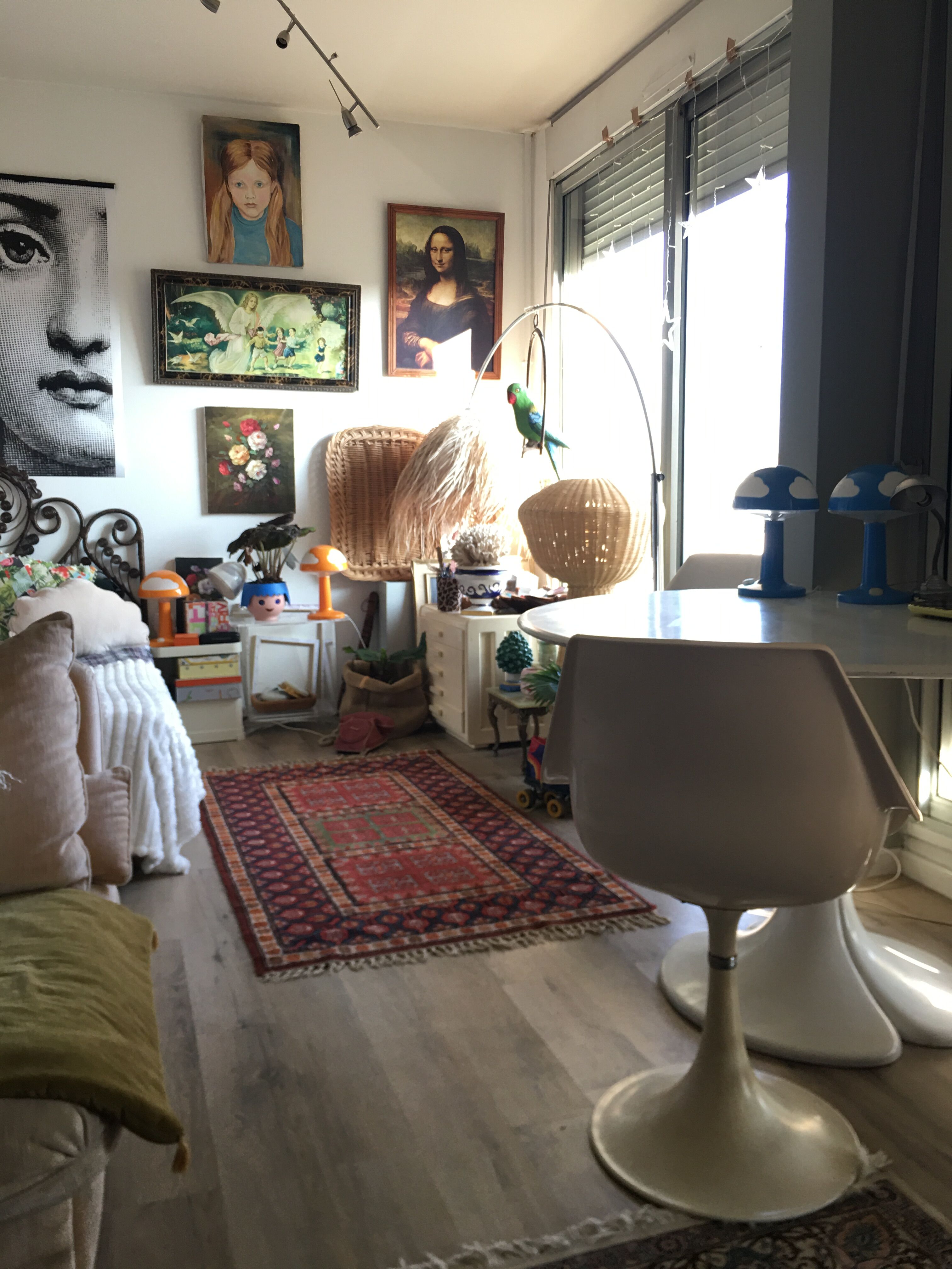 Oriental wool carpet 95x176cm