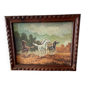 Reproduction of galloping horses