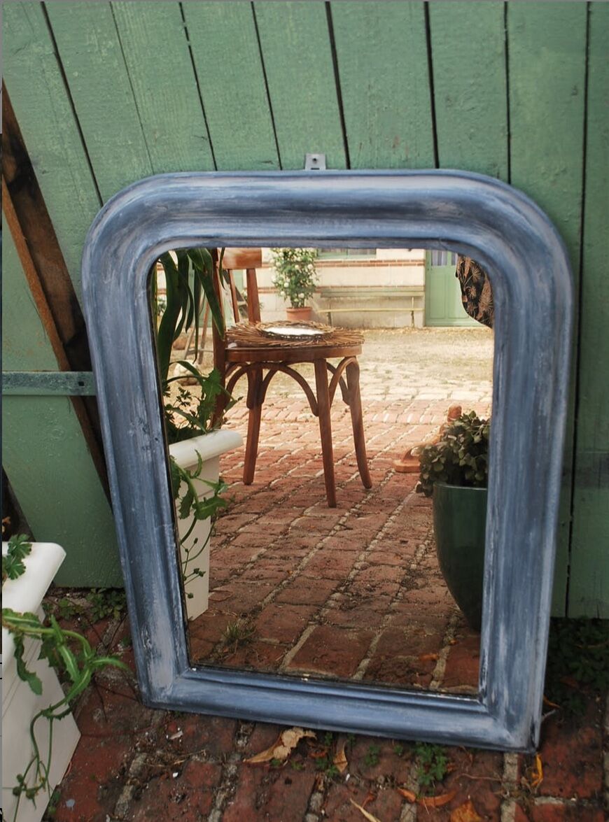 Old patinated mirror - 71x53cm