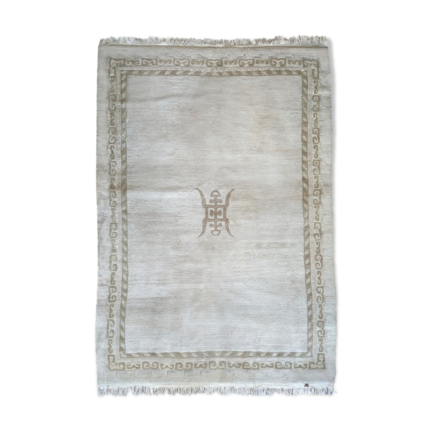 Vintage Nepalese wool rug Tapis