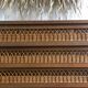 Vintage wood and rattan chest of drawers