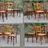 6 chairs bistrot companion 30/40s