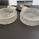 Pair of RZB molded glass ceiling lights, 1960s. Germany