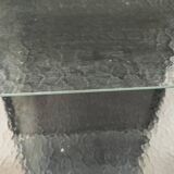 old medical display case with a graphite metal door