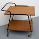 Bar trolley in wooden formica, 1960