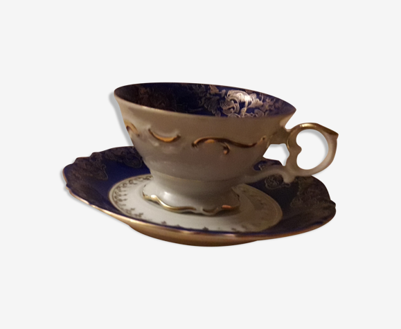 Tasse avec soucoupe RW Bavaria bleu