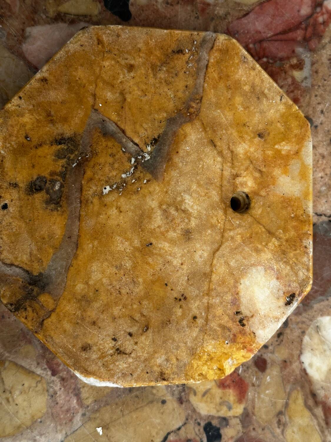 Art Deco Orange Marble Ashtray/ Catchall