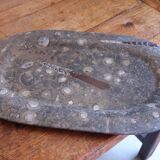 Large fossil stone plateau – ammonites and orthoceras