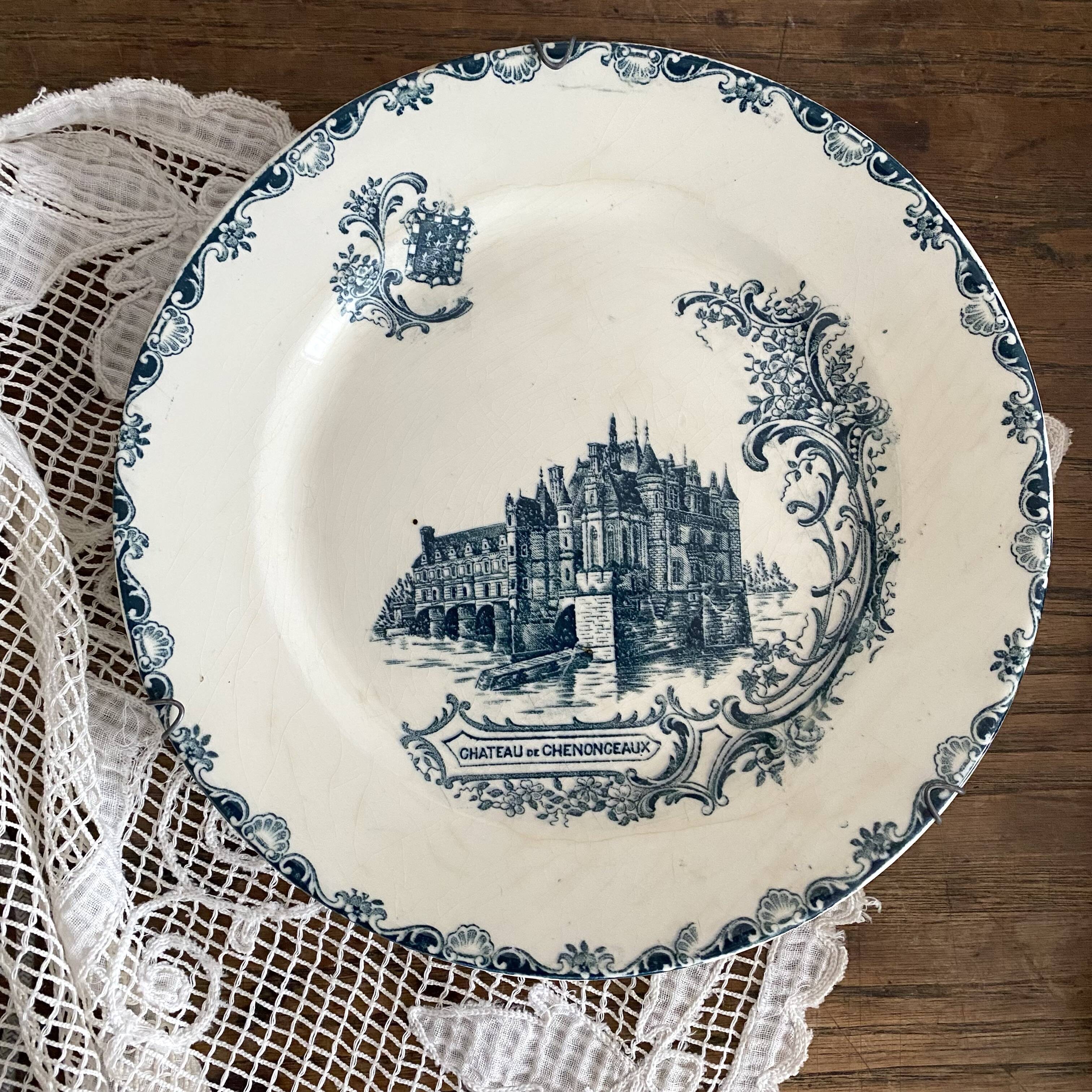 Ironstone plate Château de Chenonceau