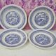 set of 4 flat plates ironstone