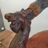 1920 sculpted office armchair with griffon head