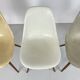 Chaises d'appoint Eames Herman Miller DSW en grège, vert écume de mer, ocre clair et parchemin avec léger