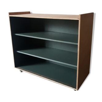 Bookcase on wheels vintage