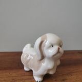 Large vintage zoomorphic porcelain dog figurine