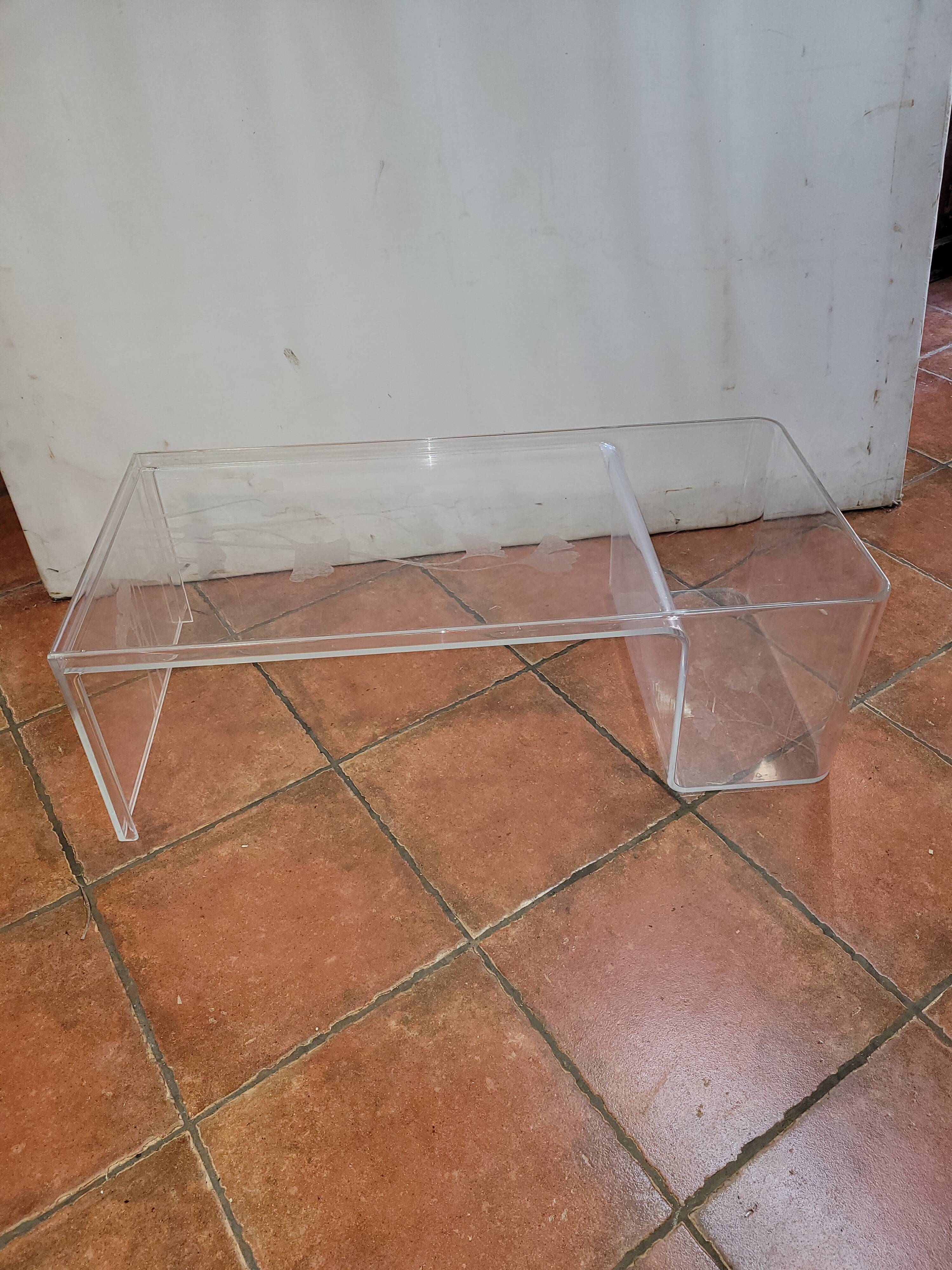 Plexiglas coffee table by Patricia Urquiola