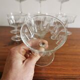 12 vintage champagne glasses