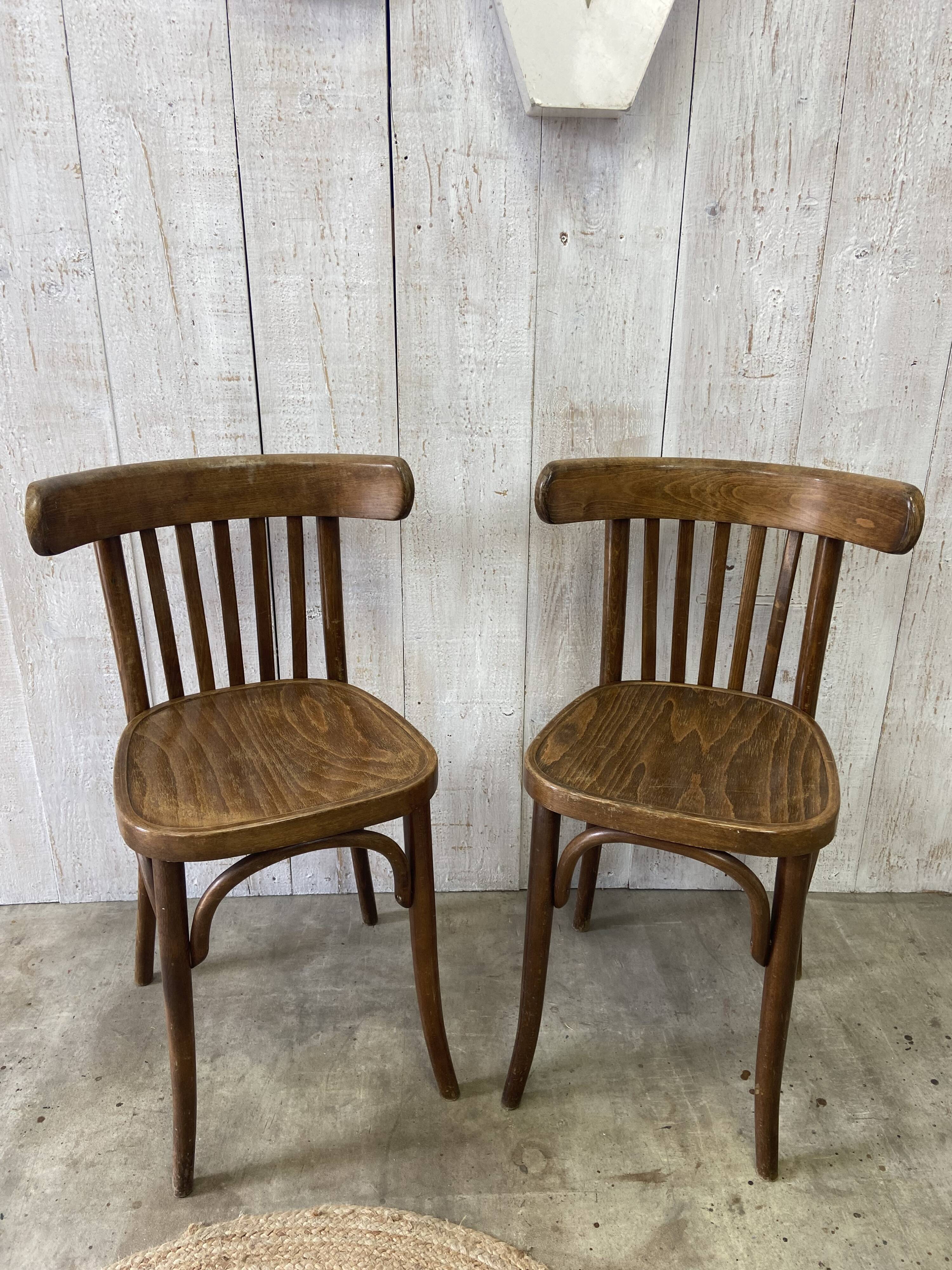Pair of bistro chairs
