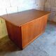 Bureau de direction vintage en bois et teck années 50/60