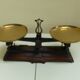 Antique kitchen scale balancetout and weight set in box