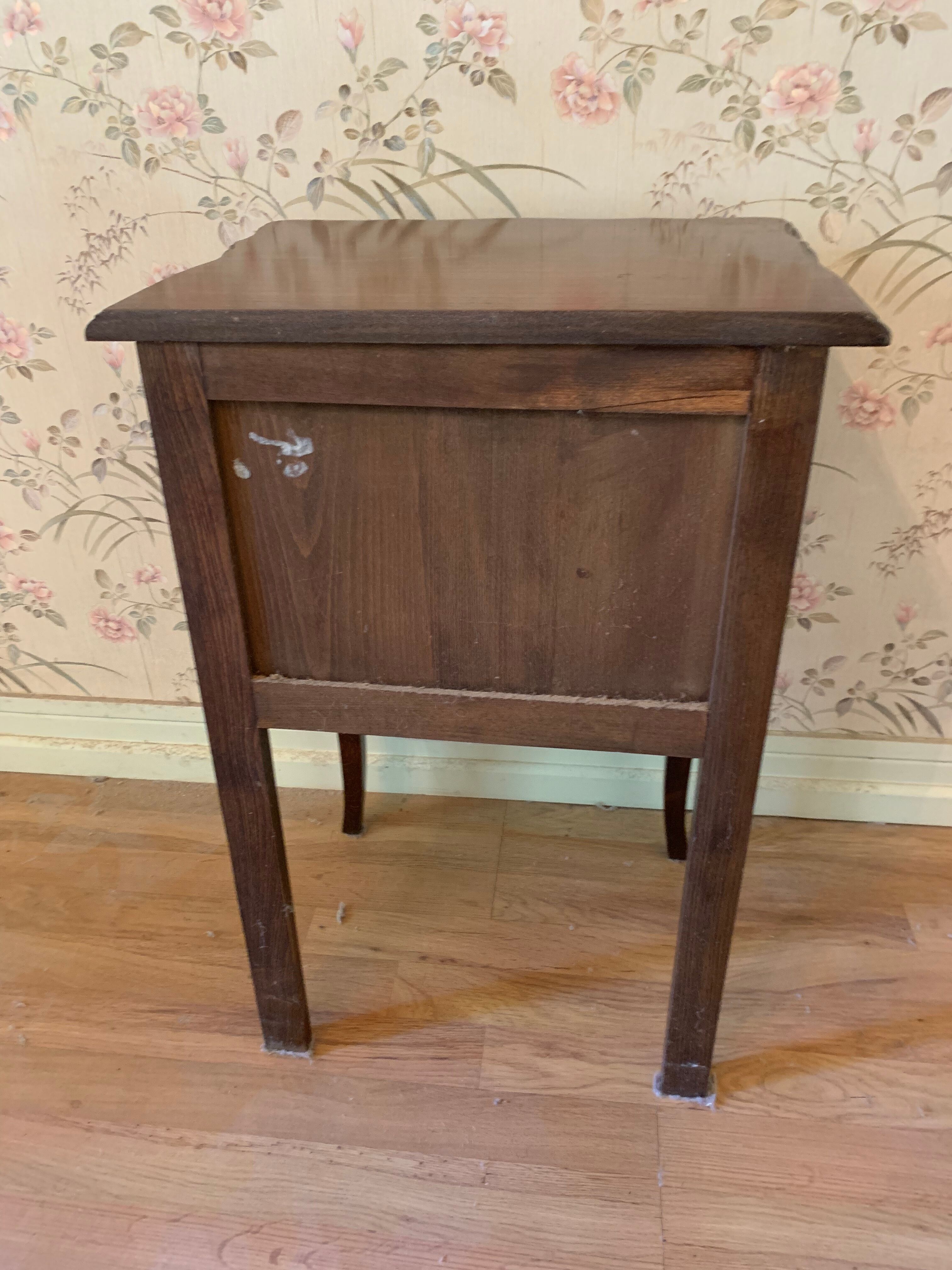 Walnut bedside