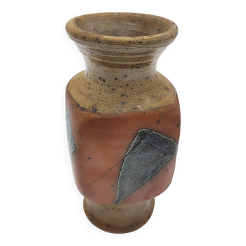 Stoneware vase signed Tiffoche