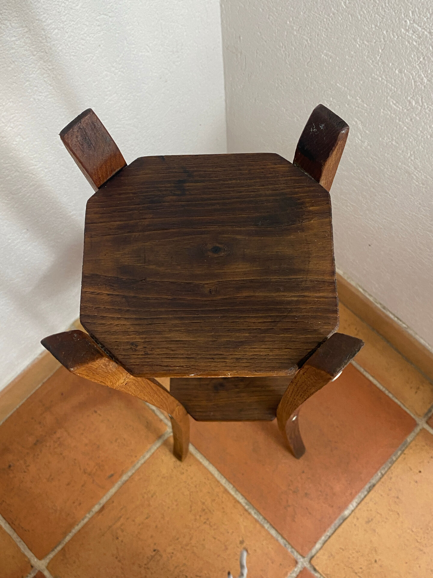 Sellette  en bois, années 50
