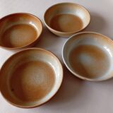 4 Montgolfier stoneware calotte plates