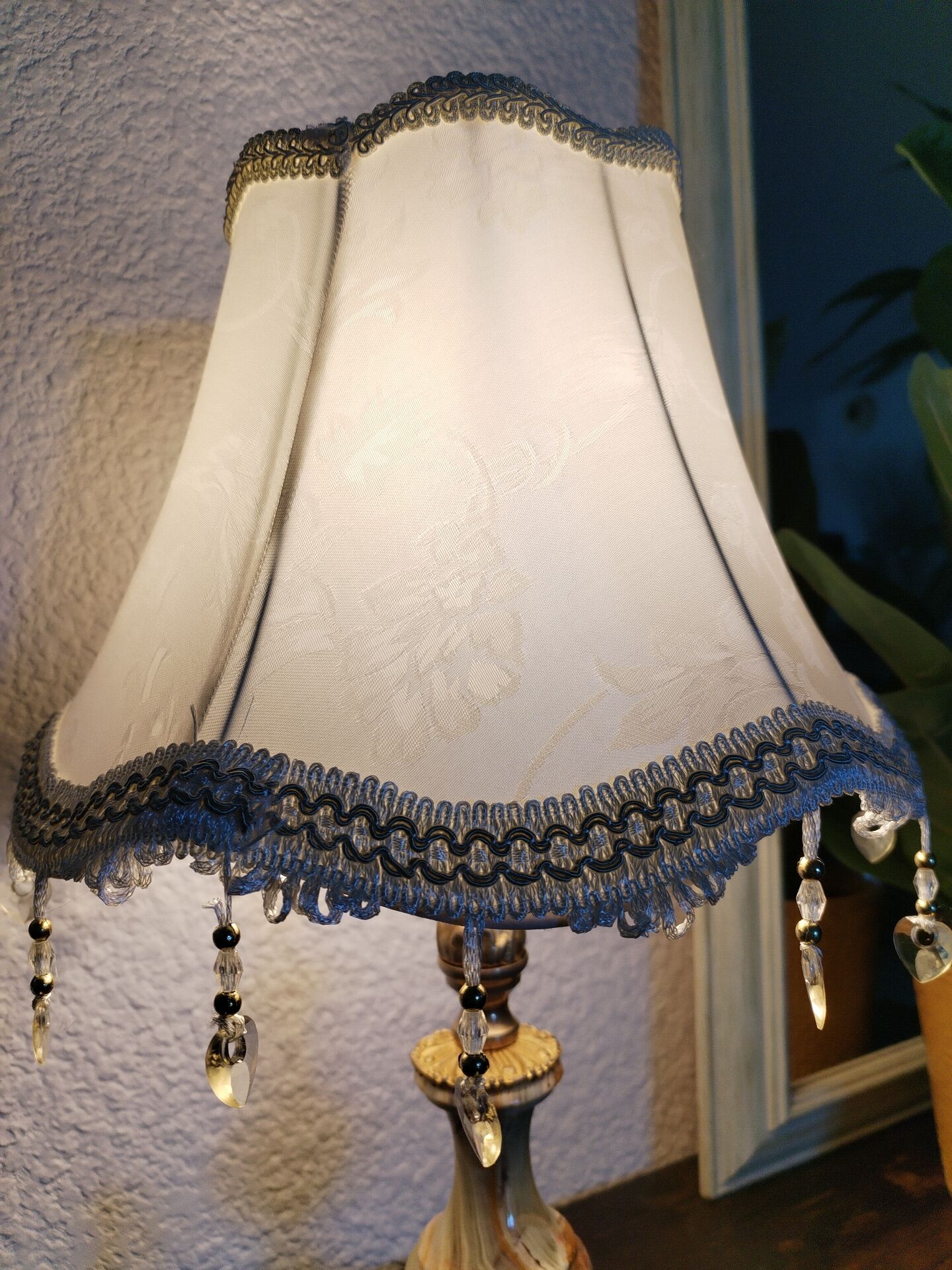 Lampe de table vintage en onyx et laiton, Italie