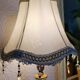 Lampe de table vintage en onyx et laiton, Italie