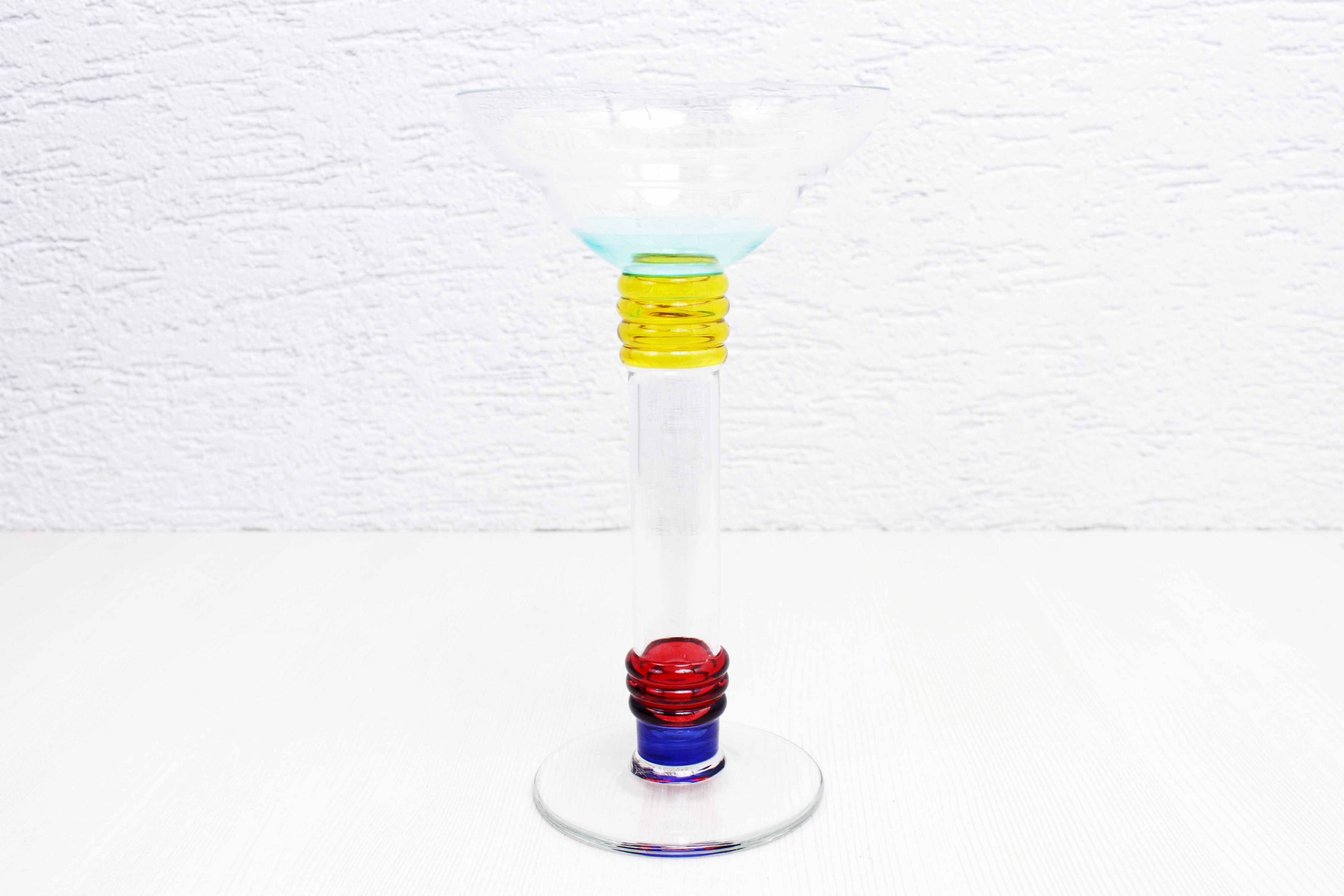 Memphis style candle holder by Leonardo 1990