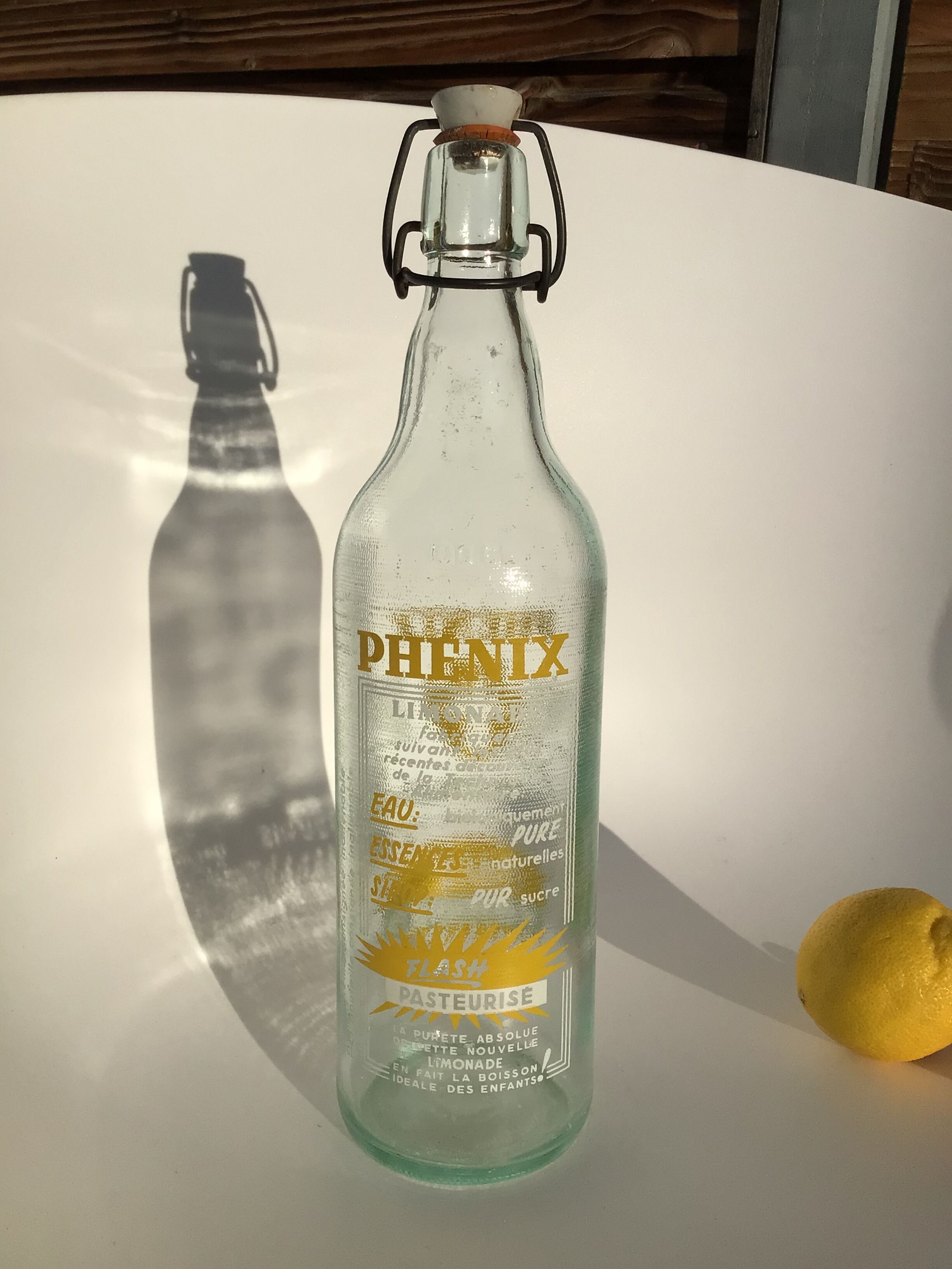 Bouteille hermétique Phénix limonade 1l sérigraphie jaune